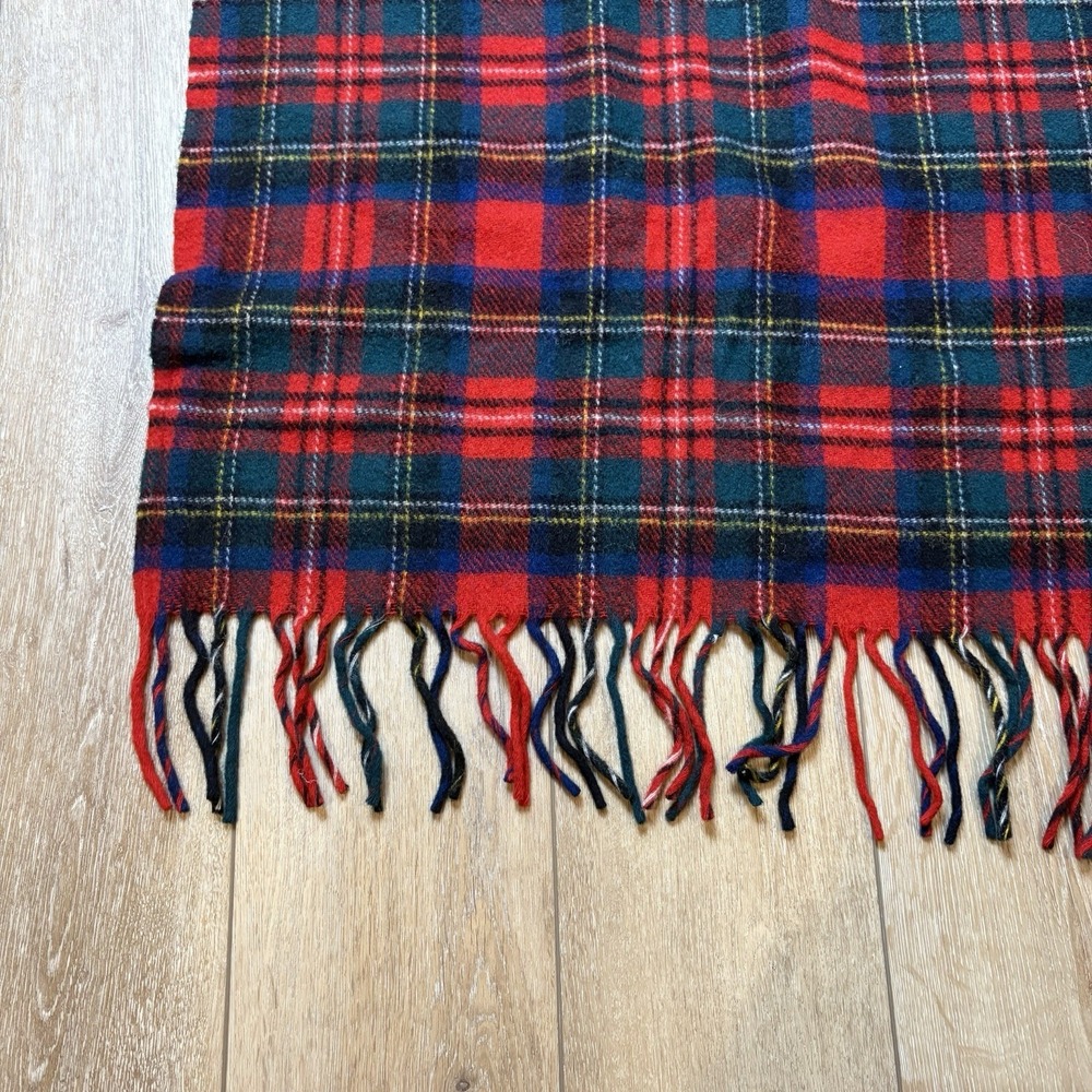 VTG Pendleton Virgin Wool Plaid Stadium Blanket Robe in a Bag Case Seat Cushion - Picture 3 of 15